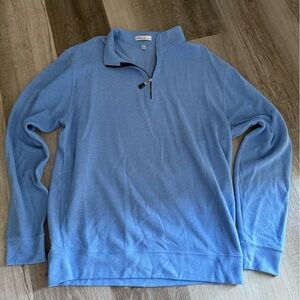 Peter Millar Light Blue Zip-Up Sweater